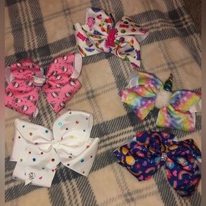 Jojo Siwa girls hair bows (clips and ponytails)
